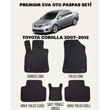 Feyza Oto Toyota Corolla Serisi 2007 - 2012 Arası Araca Özel Premium Eva Paspas Takımı 2 Yıl Garantili Araca Birebir Uyumlu Kalıplar