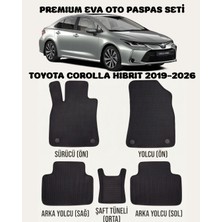 Feyza Oto Toyota Corolla Hibrit Serisi 2019 - 2026 Arası Araca Özel Premium Eva Paspas Takımı 2 Yıl Garantili Araca Birebir Uyumlu Kalıplar