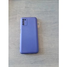 Camkapak Aksesuar Samsung Galaxy A 03 S Lacivert Silikon Kılıf Modeli