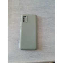 Camkapak Aksesuar Samsung Galaxy A 03 S Yeşil Silikon  Kılıf Modeli
