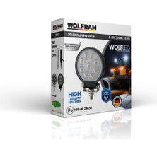 Wolfram Wolf Serisi 32309 Çalışma Lambası Yuvarlak Maxsi 3060 Lümen Flood - Wolfram 32309