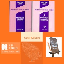 İnkılap Kitabevi Atasözleri Sözlüğü 1 - 2 (Ömer Asım Aksoy) / Yazım Kılavuzu (Türk Dil Kurumu Yayınları) / 3 Kitap Set
