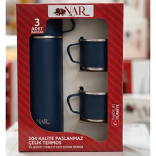 Nar Bardaklı Çelik Çay Termosu