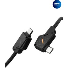 Aulumu 1.2M Ekstra Güçlü Alüminyum 240W Yüksek Hızlı Kablo Şarj ve Veri USB-C Kablosu - M07