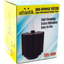 Atlantik ATL-400 Akvaryum Biyolojik Pipo Filtre - Bio Sponge Filter