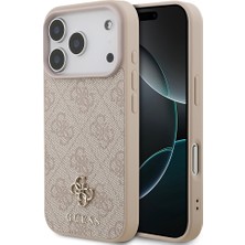 iPhone 18 Pro Uyumlu Kılıf Guess Orjinal Lisanslı M-Safe Şarj Özellikli Small 4g Classic Kapak Pembe