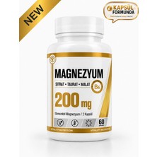 Vitality Nutrition Magnezyum Sitrat + Taurat + Malat + Vitamin B6 60 Kapsül