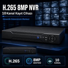 Karer H.265 8mp 10 Kanal Nvr Güvenlik Kamerası Kayıt Cihazı