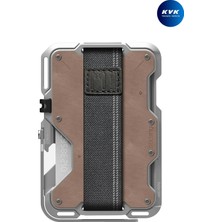 Aulumu G03 Çok Amaçlı Manyetik Metal Deri Cüzdan MagSafe Özellikli Genuine Leather Kartlık