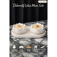 Belirtilmemiş Dekoratif Lotus Mum Seti