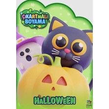 İthaki Çocuk Yayınları Halloween Zamanı - Çıkartmalı Boyama Kitabı