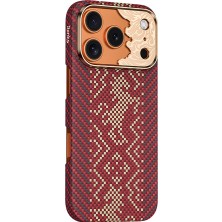iPhone 18 Pro Max Kılıf M-Safeli Yüksek Kamera Çerçeveli Benks Armorair Knight C1 Kevlar Kapak Kırmı
