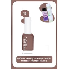 Unfilter Beauty No:15 Oje + 150 ml Aseton + 100 Adet Pamuk