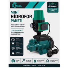 Roza QB60 0.5 Hp 220V 1 Kat 1 Daire Otomatik Hidromatlı Hidrofor / %100 Bakır Sargı