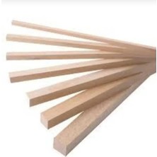 Dekorela 3,5X3,5X100 cm Silinmiş Kereste 10 Adet