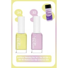 Unfilter Beauty No: 34 + No: 32 Oje + 150 ml Asetonsuz Oje Çıkarıcı Set