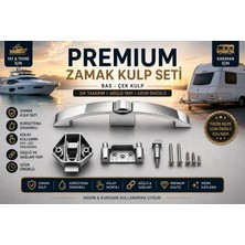 Cambrosa Zamak Bas-Çek Kulp 160 mm Krom Kaplama Karavan ve Yat Mobilya Dolap Kulp Seti