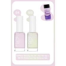 Unfilter Beauty No: 04 + No: 103 Oje + 150 ml Asetonsuz Oje Çıkarıcı Set
