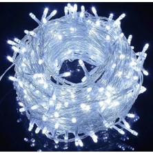 Benar Yılbaşı Süs LED Işık Beyaz 10MT 100 LED 220V Iç Mekan Eklenebilir