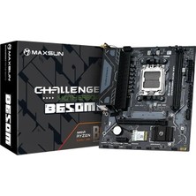 Maxsun Challenger B650M Wıfı V2 6000(OC) Dp HDMI M.2 Matx Ddr5 Am5 Anakart