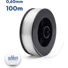 Formsan Adilon 0,60MM 100 Metre Şeffaf Olta Misinası – Dayanıklı Balık Tutma Ipi, Çok Amaçlı Misina ve Hobi Ipi