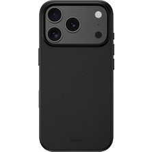 iPhone 18 Pro Kılıf M-Safe Özellikli Çizilmeye Dayanıklı Benks Vitapro Serisi Pu Deri Kapak Siyah