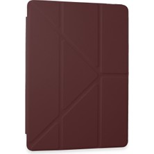 Vintessy Galaxy Tab A9 Kılıf Kalemlikli Mars Tablet Kılıfı - Mürdüm