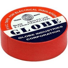Globe Izole Bant Kırmızı 19MM Pvc Elektrik Bandı