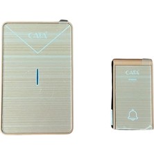Cata Kablosuz Kapı Zili Sarı Pilli Çalma Melodili CT-104