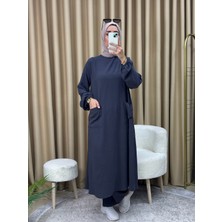 Çıtçıtlı Tunik Pantolon Takım