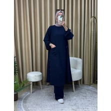 Çıtçıtlı Tunik Pantolon Takım