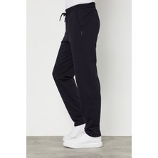 Mmetalic Comeor Lacivert Erkek Düz Paça Kesim Premium Kumaş Eşofman Altı 5XL Rahat Kullanım