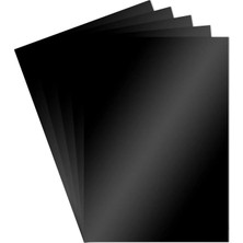 Bigibu Aynalı Metalik Metalize Fon Kartonu Siyah 50x70cm 10 Adet