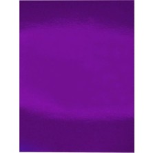 Bigibu Aynalı Metalik Metalize Fon Kartonu Mor 50x70cm 5 Adet (Tek Renk)