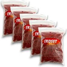 Ekoset Maydonoz Tere Roka Bağlama Lastiği Kırmızı 5000 Adet