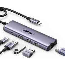 Brf Store Su Store Ugreen Type-C To 4K/60Hz HDMI 3*usb 3.0 100W Pd Güç Girişi Çoklayıcı Hub Adaptör