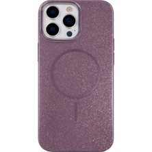 Vissona iPhone 16 Pro Kılıf – MagSafe Uyumlu – Simli Lüks Silikon Telefon Kılıfı