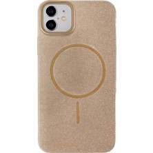 Vissona iPhone 11 Kılıf – MagSafe Uyumlu – Simli Lüks Silikon Telefon Kılıfı