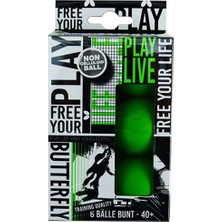 Brf Store Su Store Butterfly Masa Tenisi Topu, Free Your Style 6 Li, Çok Renkli, L