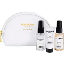 Balmain White Cosmetic Styling Bag Hacim Verici Saç Bakım Seti