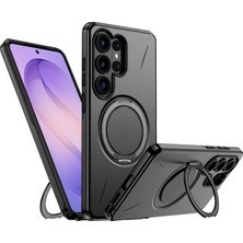 Aesco Galaxy S26 Ultra Için Kılıf 360° Dönebilen Standlı [magsafe ile Uyumlu] S26 Ultra Koruyucu Güçlü Manyetikli Pc+Tpu Darbelere Dayanıklı S26 Ultra Kılıf Siyah