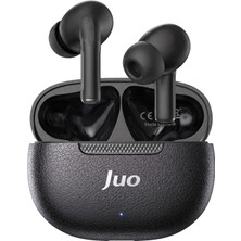 Juo Jt1 Bluetooth 6.0 Tws Kablosuz Kulak Içi Kulaklık 20 Saat Pil Ömrü 13MM Sürücü Ipx4 Siyah