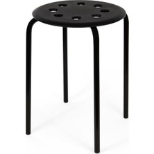 Brf Store Su Store Ikea Marıus Stapelhocker 45CM Sitzhöhe Stahl (Schwarz)