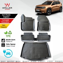 Wöller Yeni Fiat Grande Panda Paspas Bagaj Havuzu Set 2025 Sonrası Uyumlu 3D Ultraflex Set