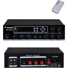 Westa WM-605U 100W Mikser Amfi 2 Bölgeli 100V Bluetooth USB Anfi