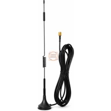Meon Robotik Otomasyon 4g/lte 5dbi Spring Anten 32CM 700-2600MHZ 3 Metre Sma Erkek