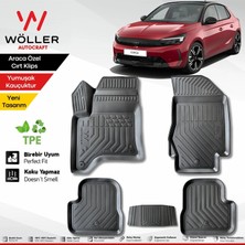 Wöller Opel Corsa Paspas Hybrid 2025 Sonrası Uyumlu 3D Havuzlu Paspas