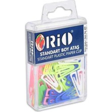 Kentex 601 Plastik Renkli Ataş (Standart Boy)