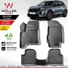 Wöller Peugeot 2008 Paspas Hybrid 2025 Sonrası Uyumlu 3D Havuzlu Paspas