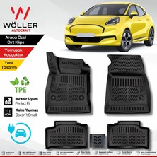 Wöller Ford Puma Gen E Uyumlu Paspas 2024 2026 Arası Elektrikli Uyumlu 3D Havuzlu Paspas